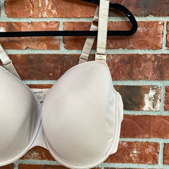 ThirdLove Womens 42G 24/7 Classic Nursing Bra Front Snap Adjustable Beige Nude - Picture 2 of 8